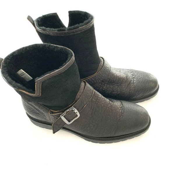 ROSS AND SNOW Federico Rugged Leather Combat Boots main image 8